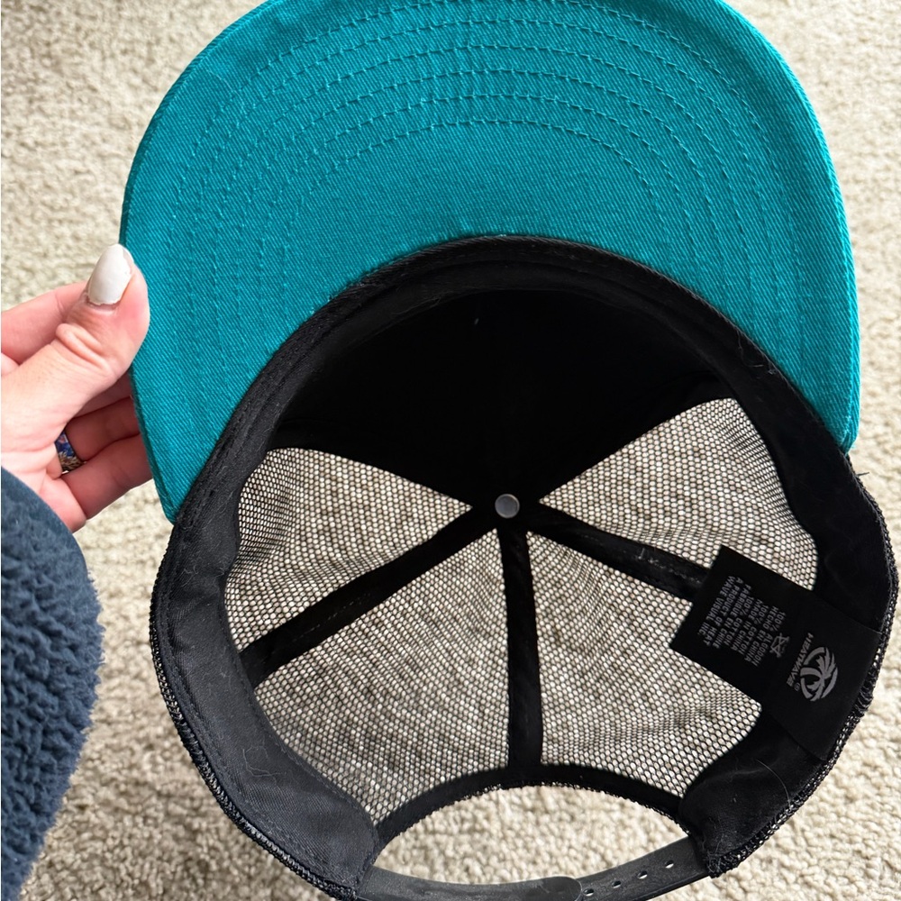 Heatwave Black and Teal Trucker Hat - Picture 6 of 7